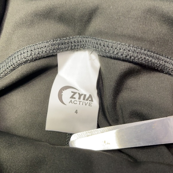 Zyia Active Dark Olive Mesh7/8 Leggings. Size 4 - Picture 12 of 12